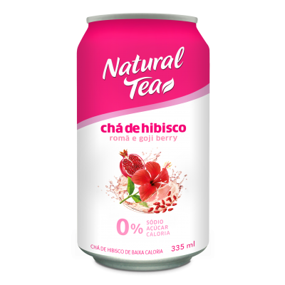 Natural Tea Chá Hibisco c/ Romã 335ml